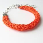 Orange Silk Bracelet