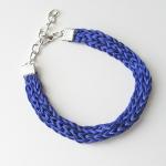 Blue Silk Bracelet